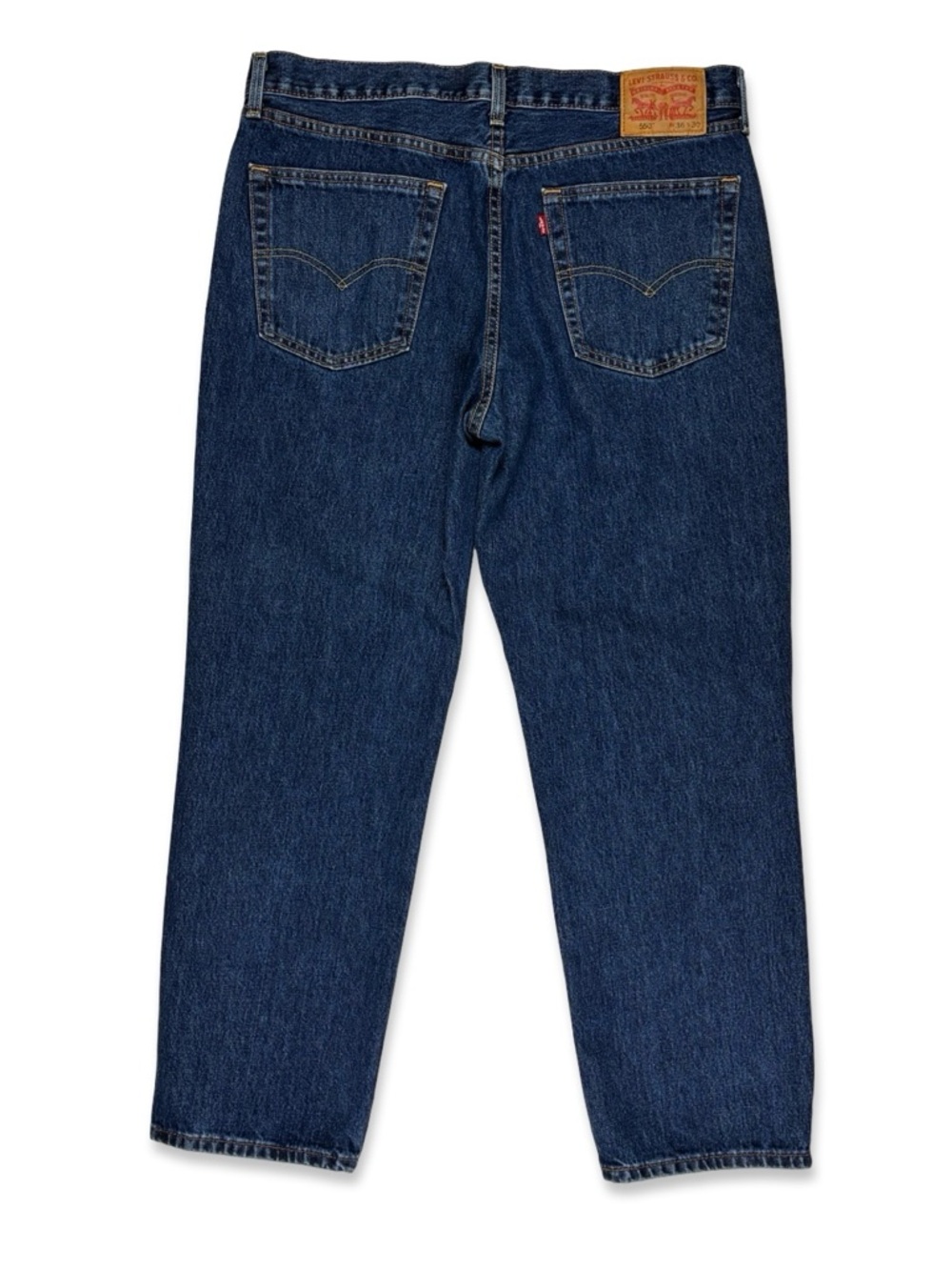 Levi's 550 Relaxed Fit Tapered 100% Cotton Jeans Dark Stonewash